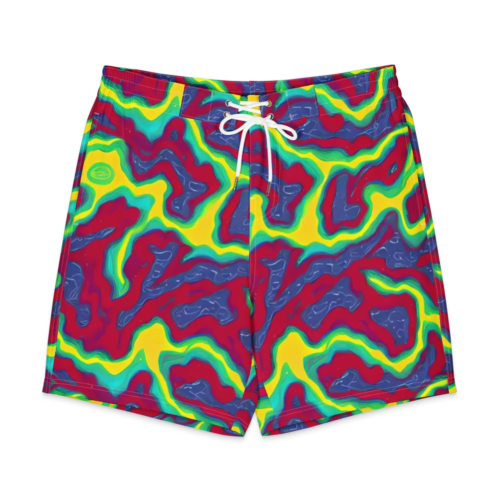 Voltage Valley on Men's Board Shorts — Front
