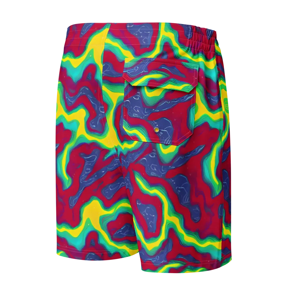 Voltage Valley on Men's Board Shorts — Back
