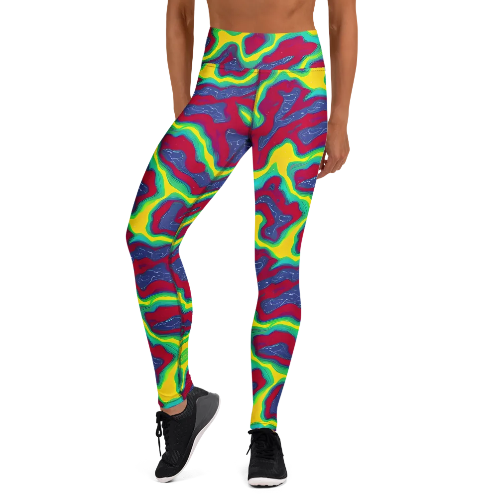 Voltage Valley on Yoga Leggings — Front