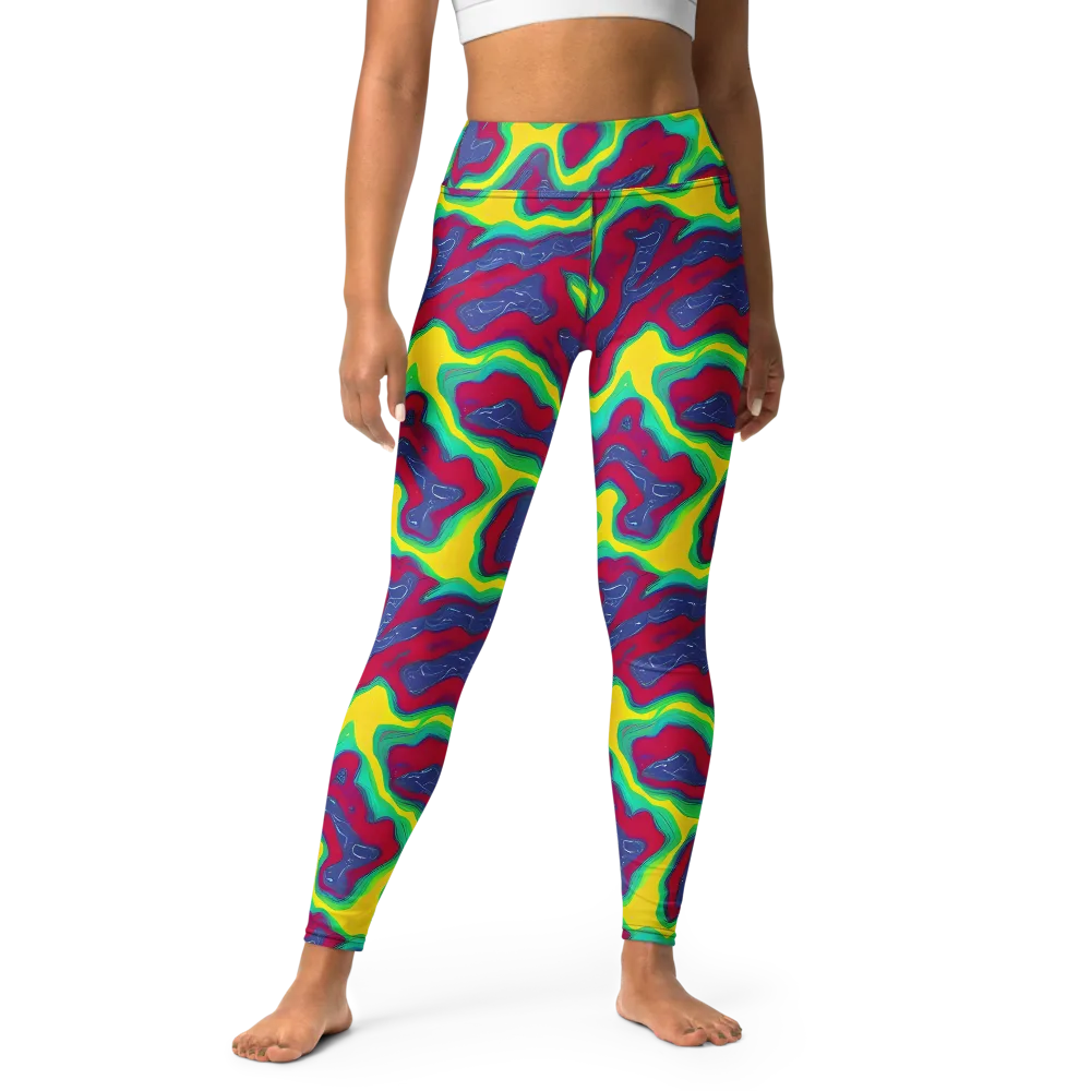 Voltage Valley on Yoga Leggings — Front