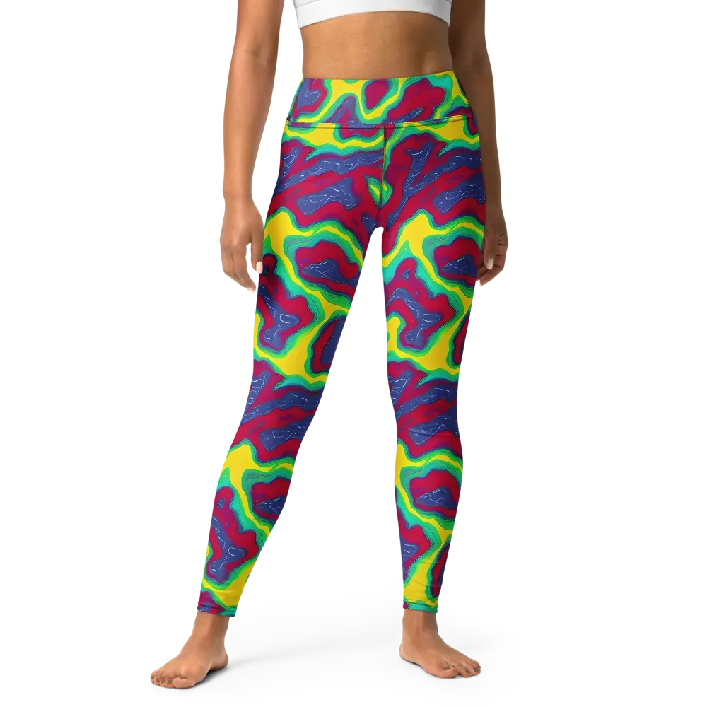 Voltage Valley on Yoga Leggings — Front
