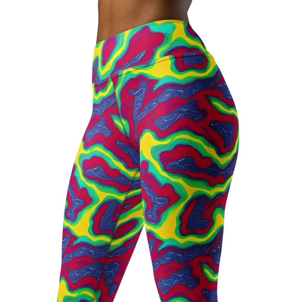 Voltage Valley on Yoga Leggings — Left Front