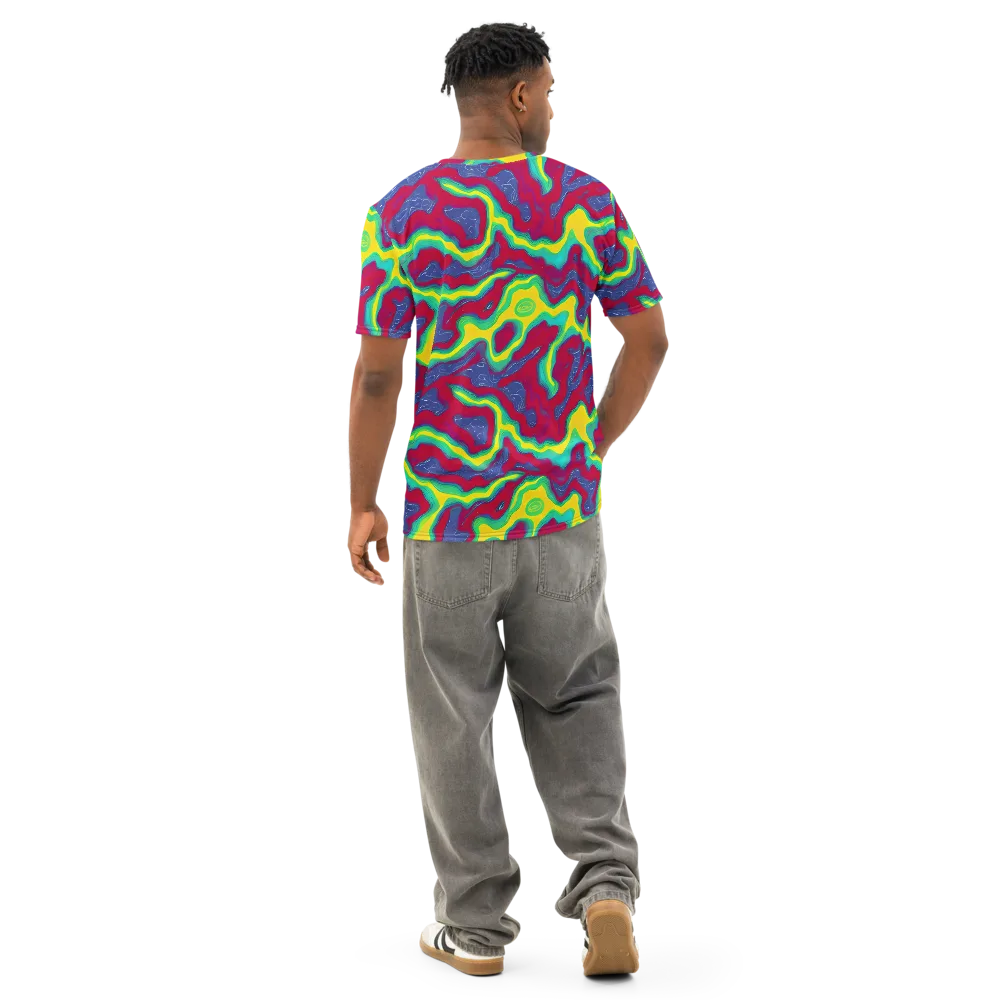 Voltage Valley on Men's Cotton Crew Neck T-Shirt — Back