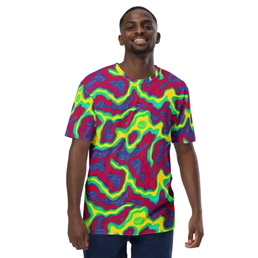 Voltage Valley on a Men's Crew Neck T-Shirt