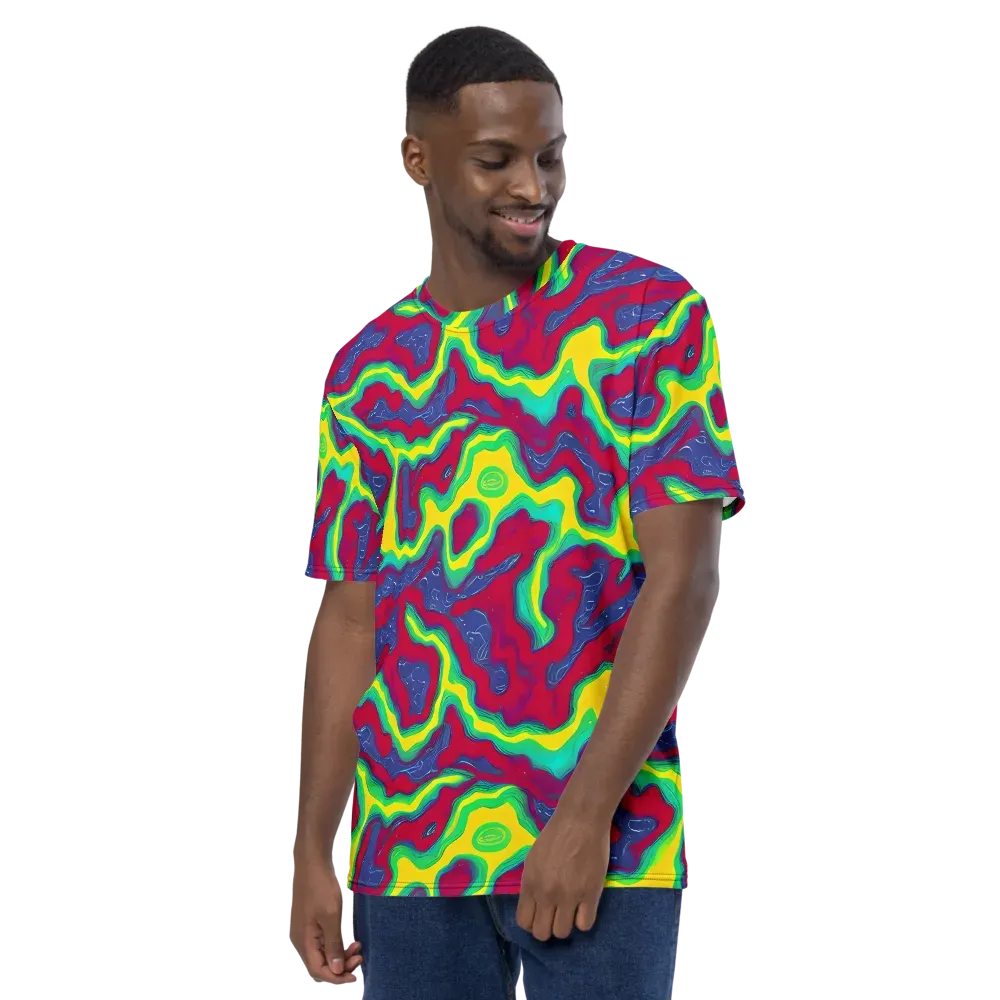 Voltage Valley on Men's Crew Neck T-Shirt — Left