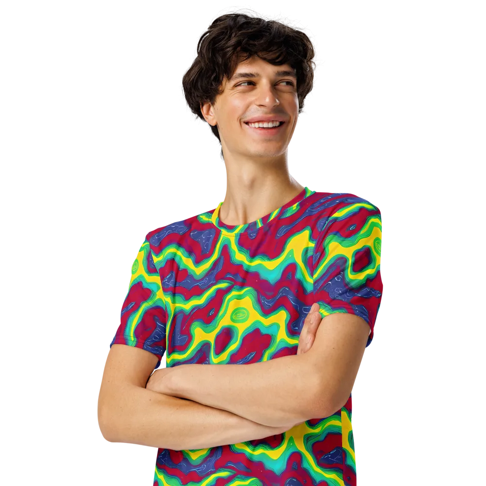 Voltage Valley on Men's Crew Neck T-Shirt — Left Front