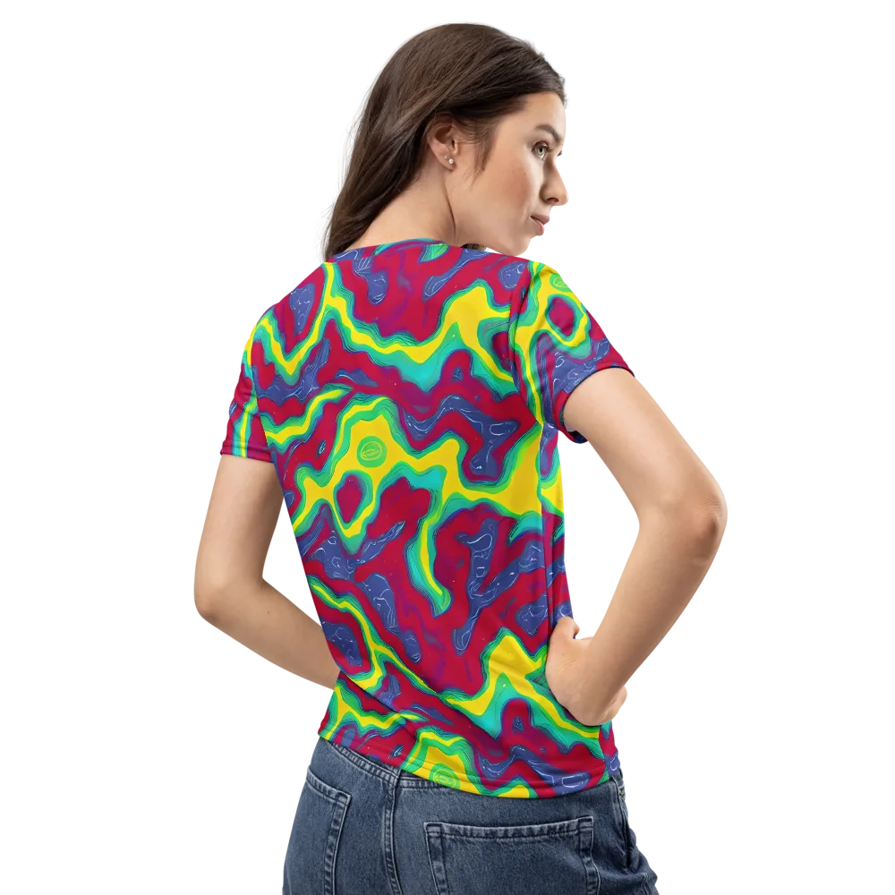 Voltage Valley on Women's Crew Neck T-Shirt — Back
