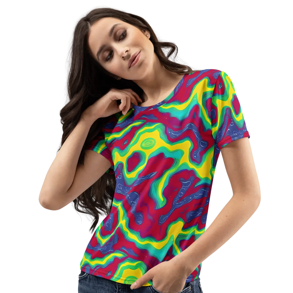 Voltage Valley on Women's Crew Neck T-Shirt — Left Front
