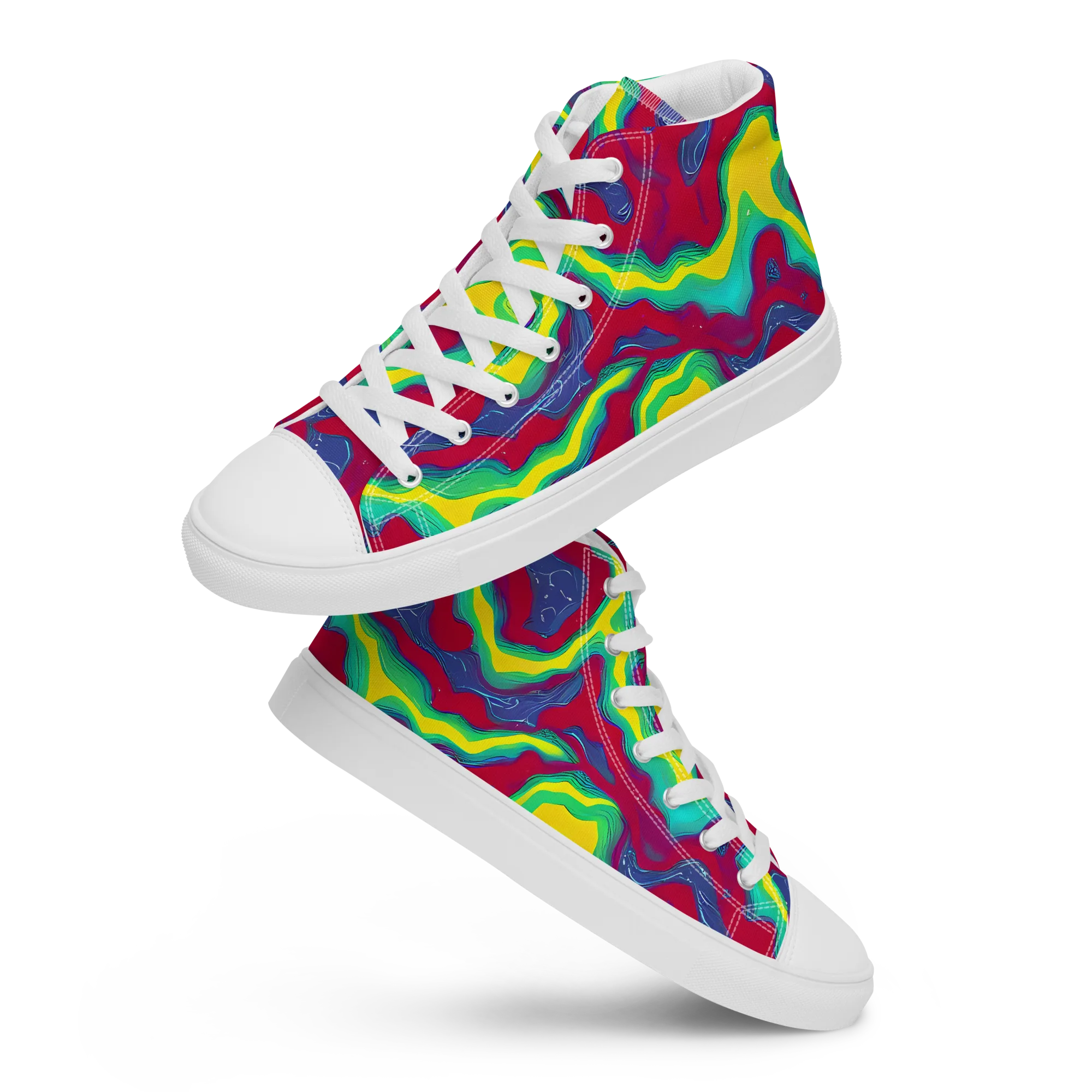Voltage Valley on Women's High Top Canvas Shoes — Front