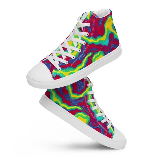 Voltage Valley on a Women's High Top Canvas Shoes