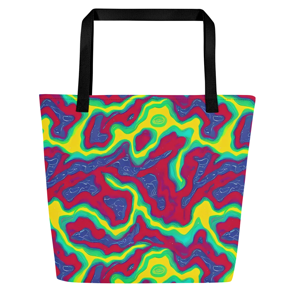 Voltage Valley on Large Tote Bag W/ Pocket — Front