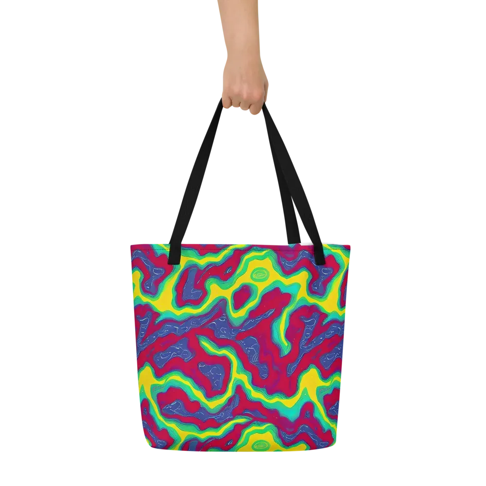 Voltage Valley on Large Tote Bag W/ Pocket — Front