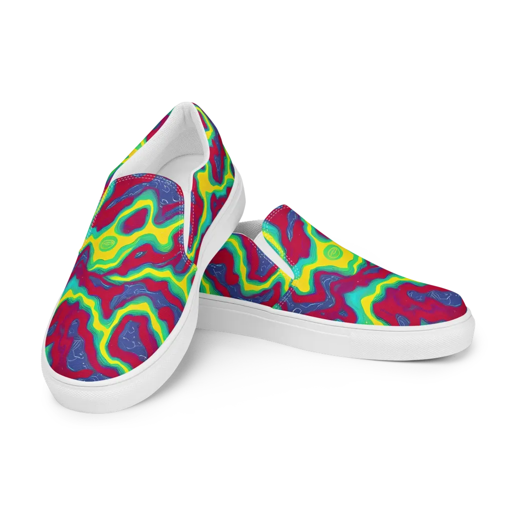Voltage Valley on Women's Slip-On Canvas Shoes — Left Front