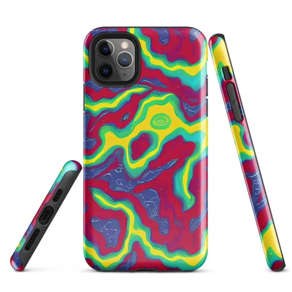 Voltage Valley on Tough Case for iPhone® — Front