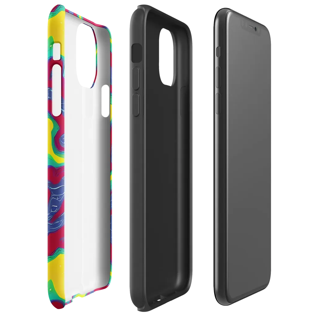 Voltage Valley on Tough Case for iPhone® — Right
