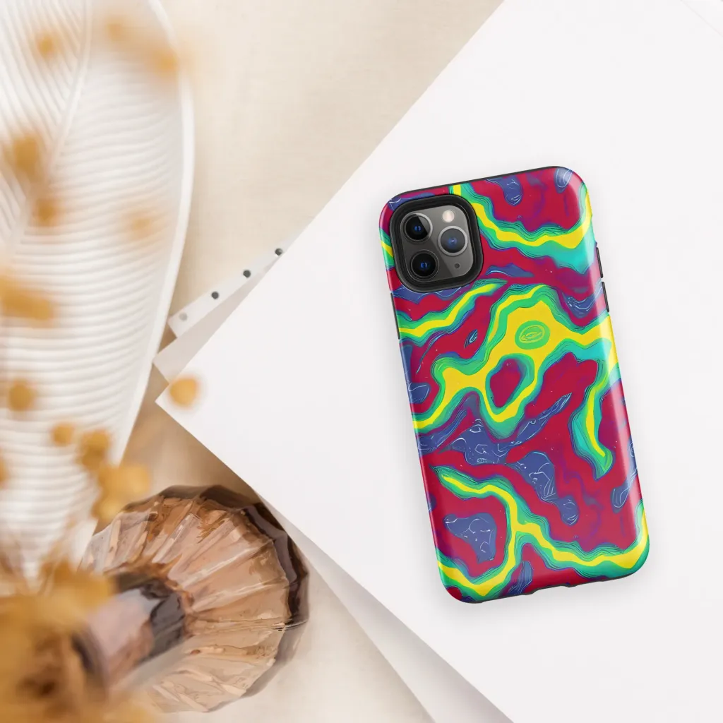 Voltage Valley on Tough Case for iPhone® — Front