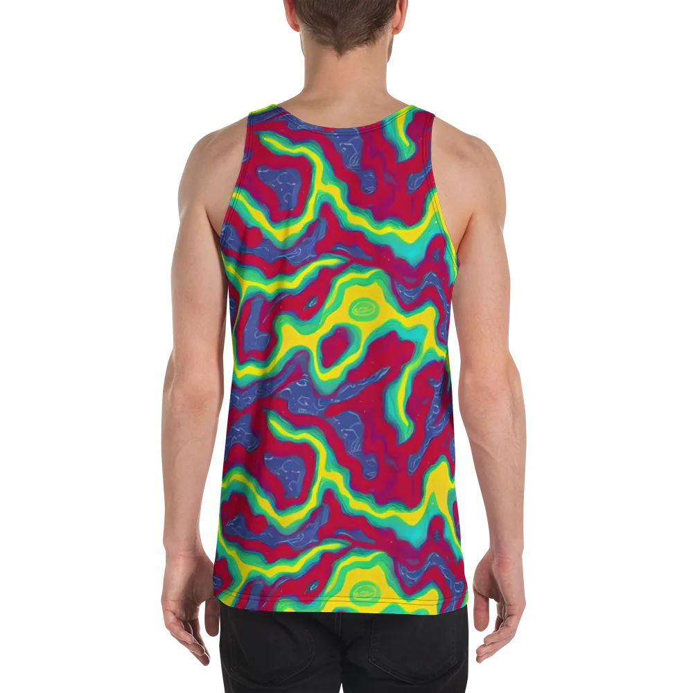 Voltage Valley on Men's Tank Top — Back
