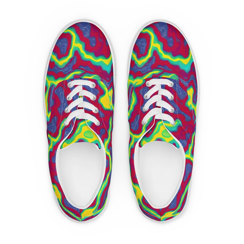 Voltage Valley on Men's Lace-Up Canvas Shoes — Front