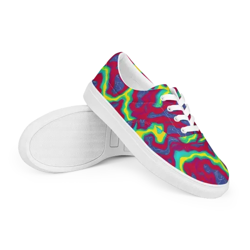 Voltage Valley on a Men's Lace-Up Canvas Shoes