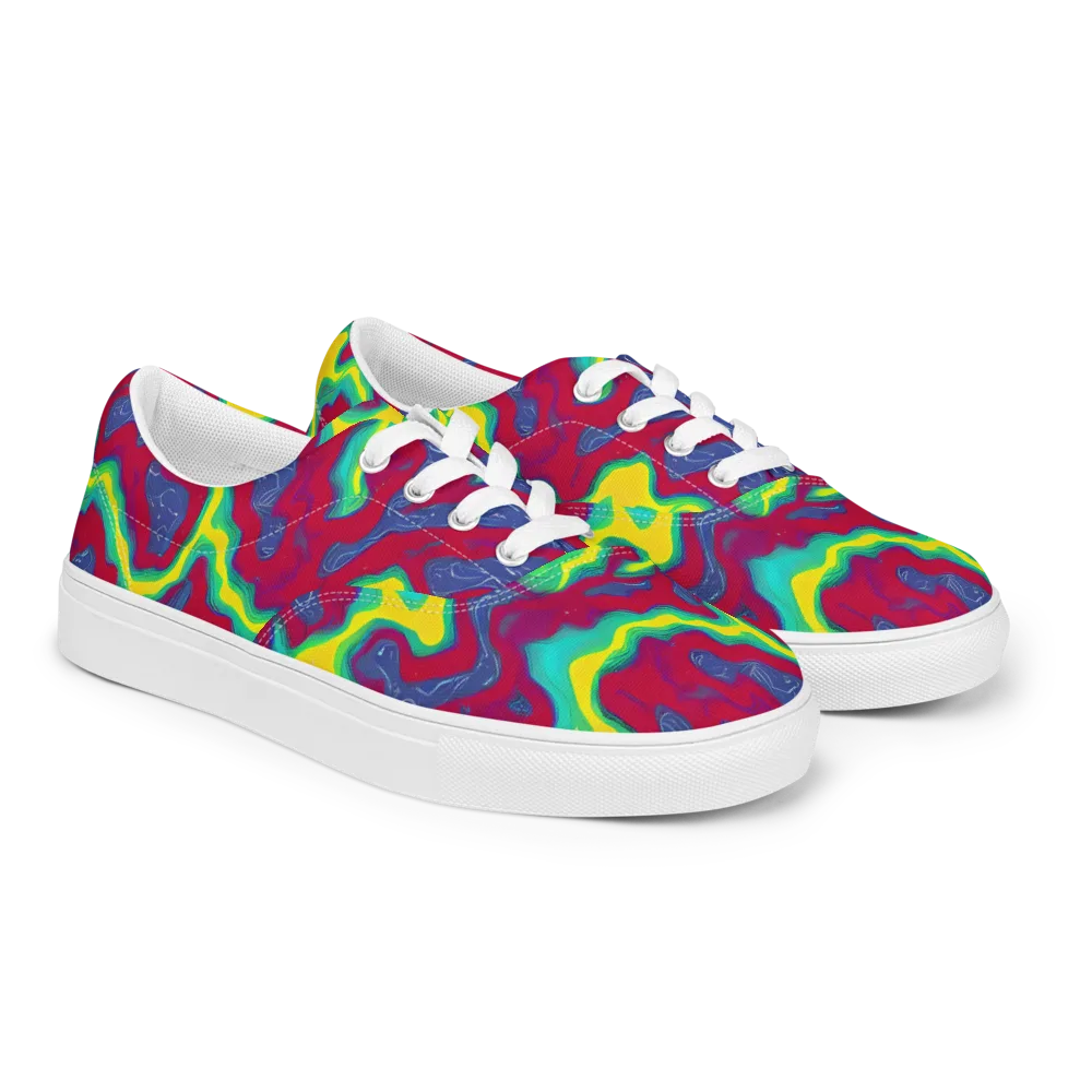 Voltage Valley on Men's Lace-Up Canvas Shoes — Right Front