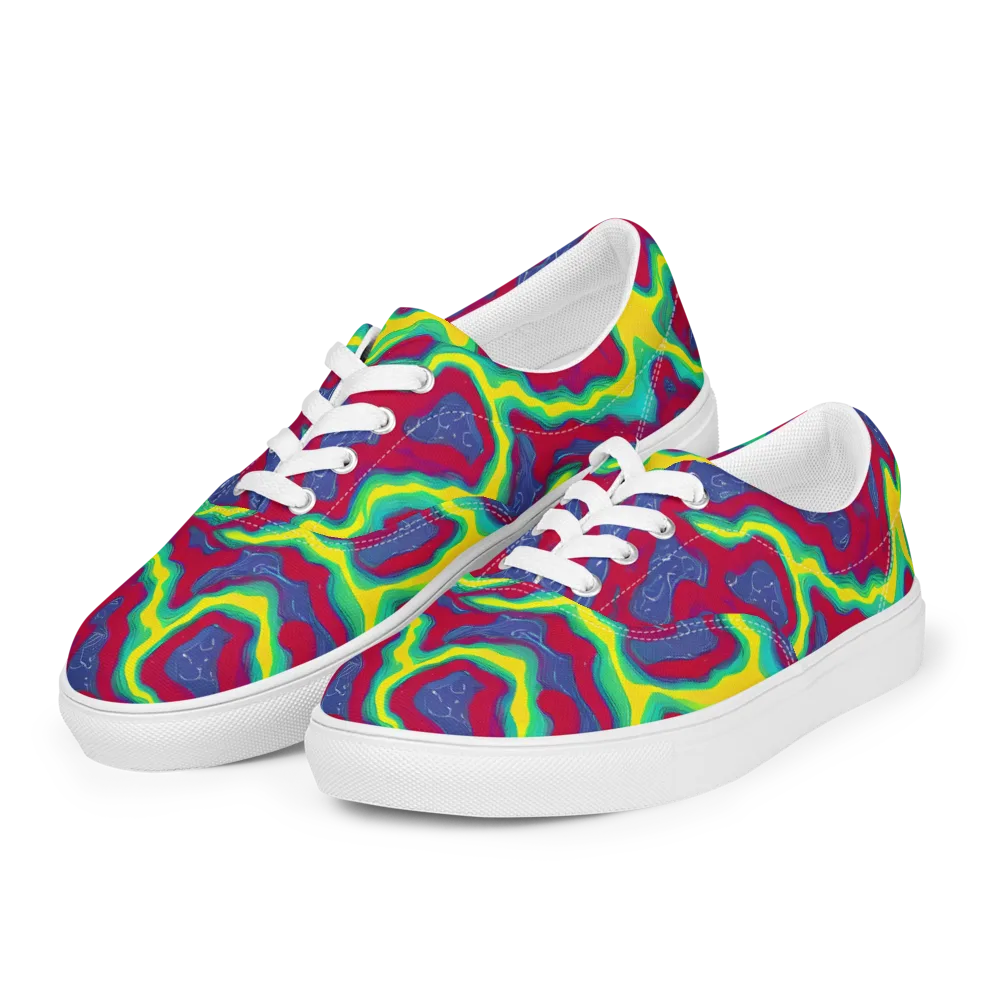 Voltage Valley on Men's Lace-Up Canvas Shoes — Left Front
