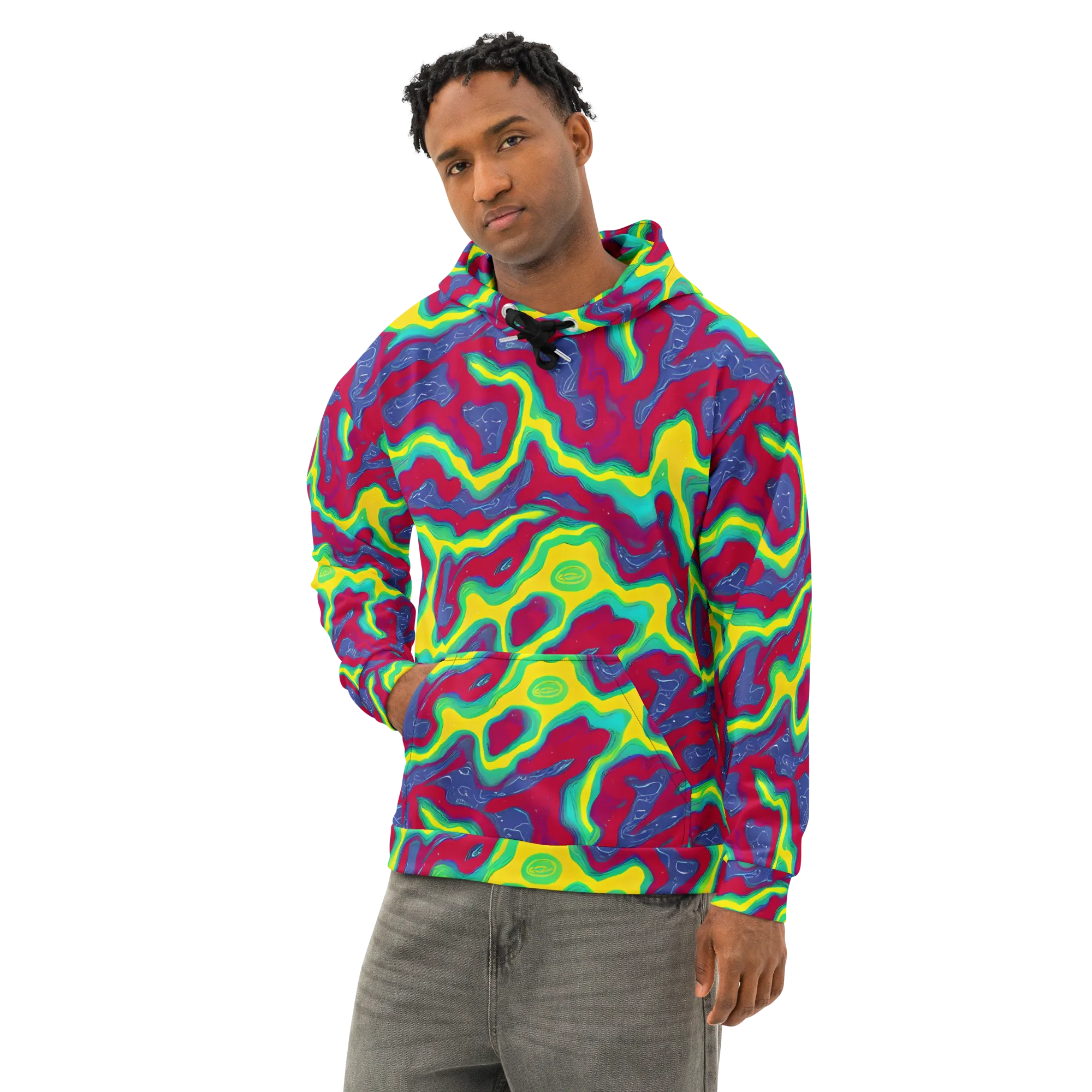 Voltage Valley on Cotton Hoodie — Left Front
