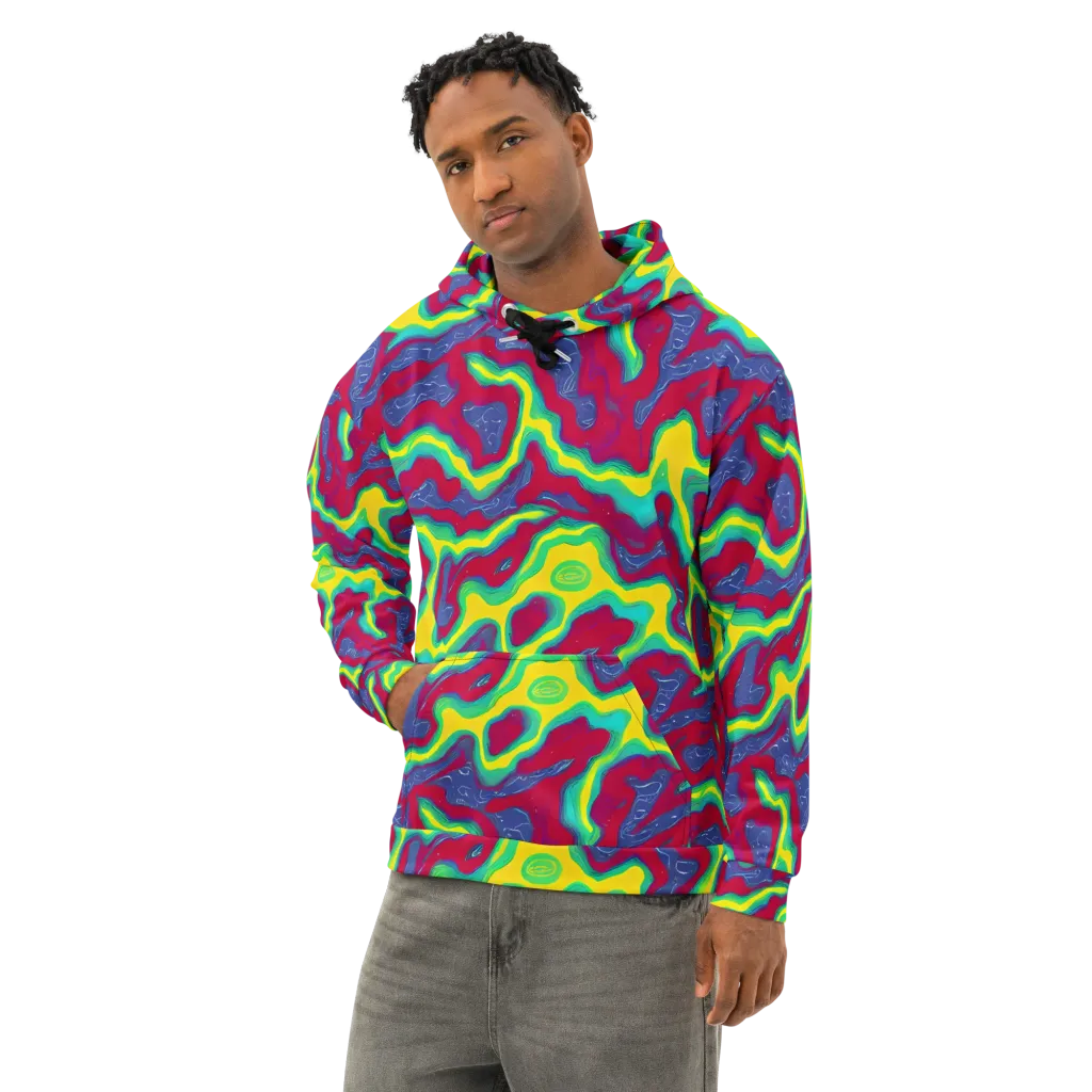 Voltage Valley on Cotton Hoodie — Left Front