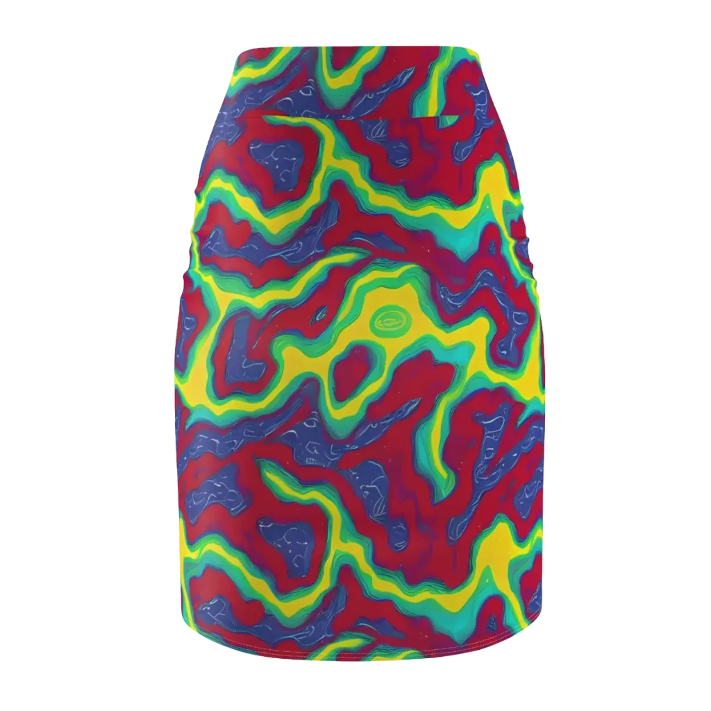 Voltage Valley on Pencil Skirt — Back