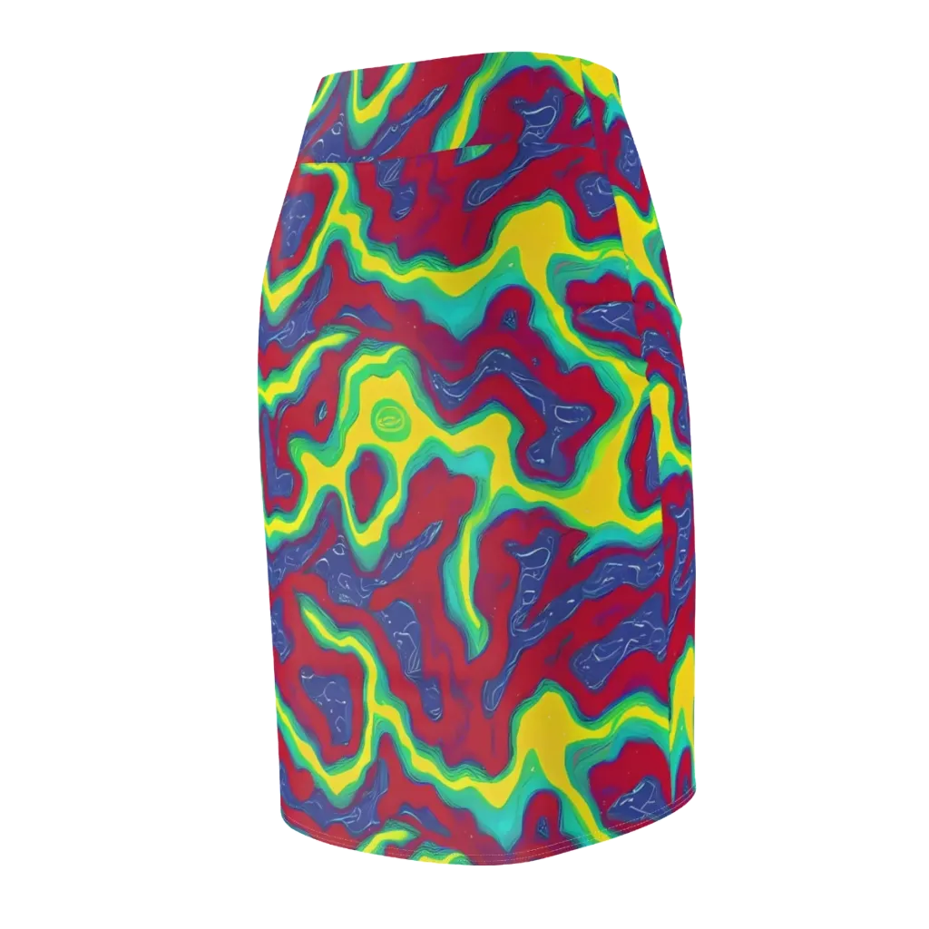Voltage Valley on Pencil Skirt — Back Side