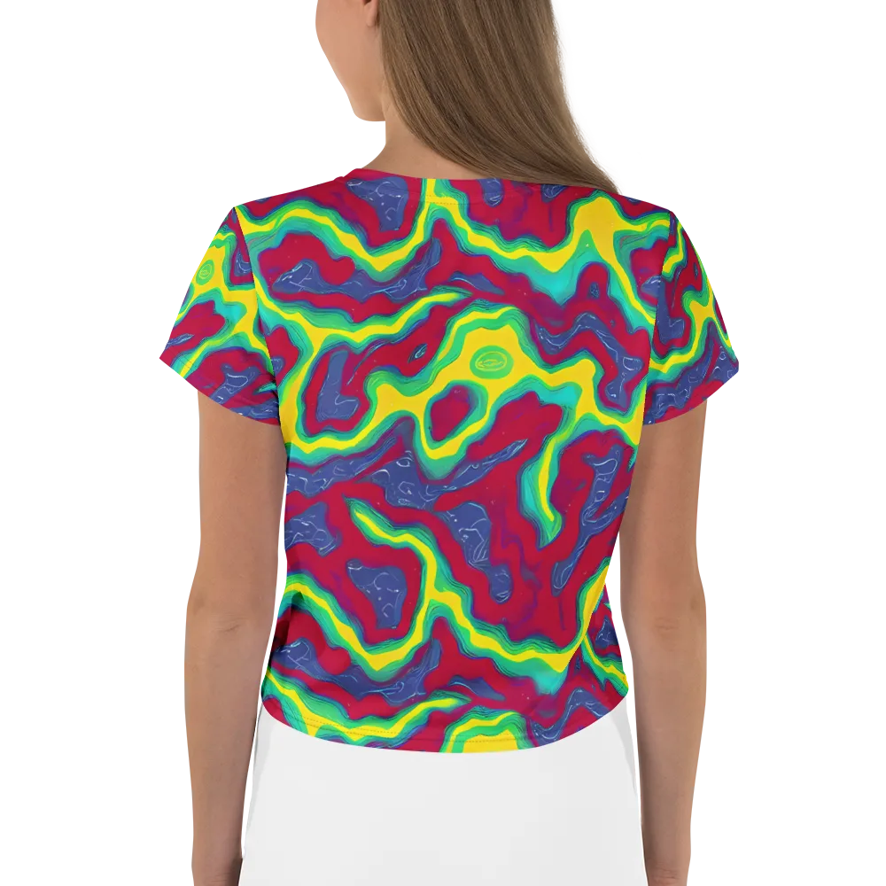 Voltage Valley on Crop Tee — Back
