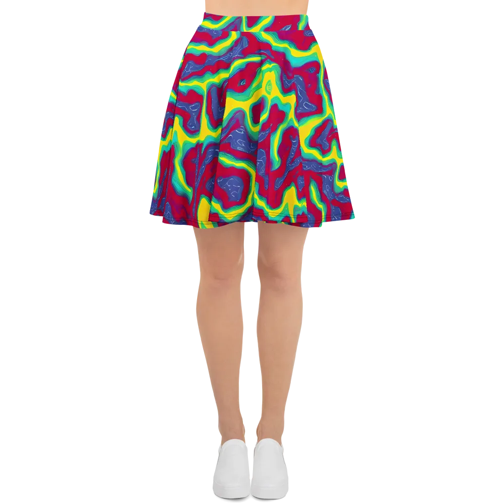Voltage Valley on Skater Skirt — Front