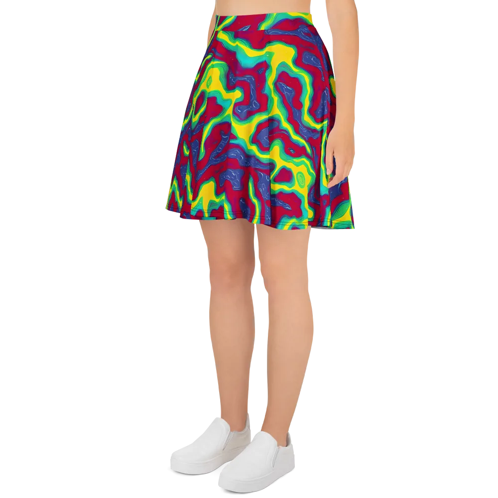 Voltage Valley on Skater Skirt — Left