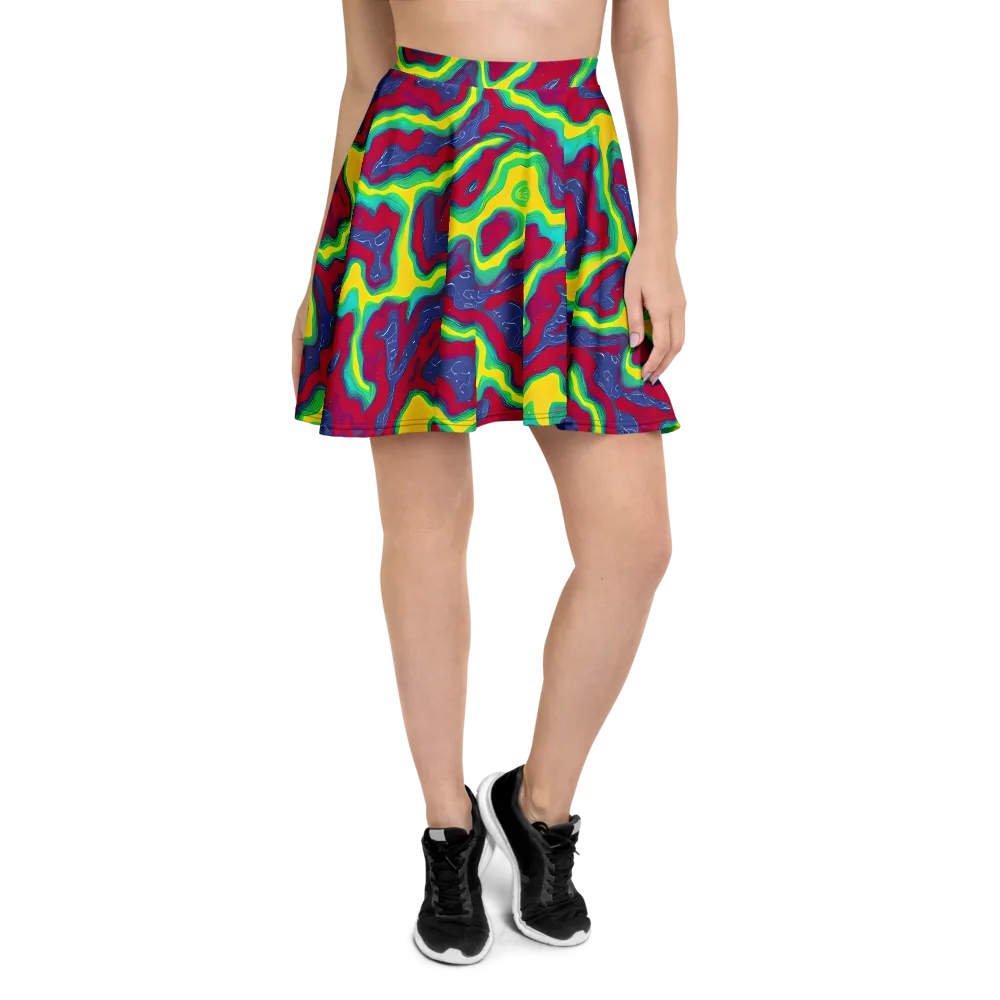 Voltage Valley on Skater Skirt — Front