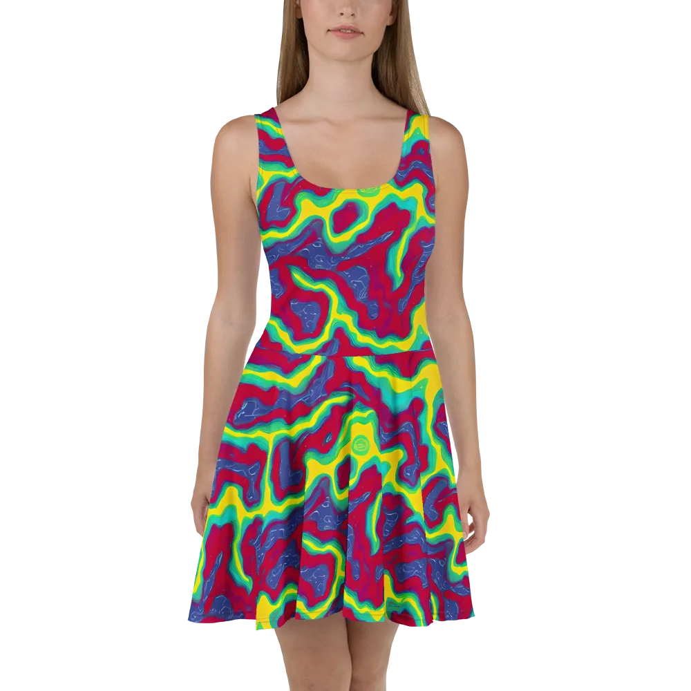 Voltage Valley on Skater Dress — Front