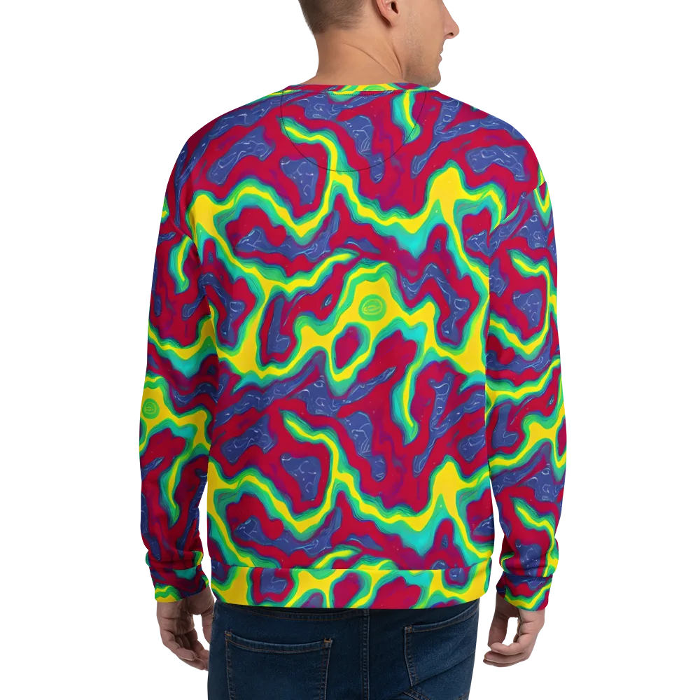 Voltage Valley on Sweatshirt — Back