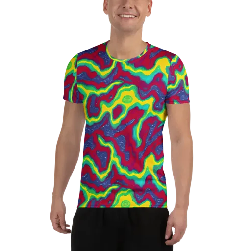 Voltage Valley on a Men's Athletic T-Shirt