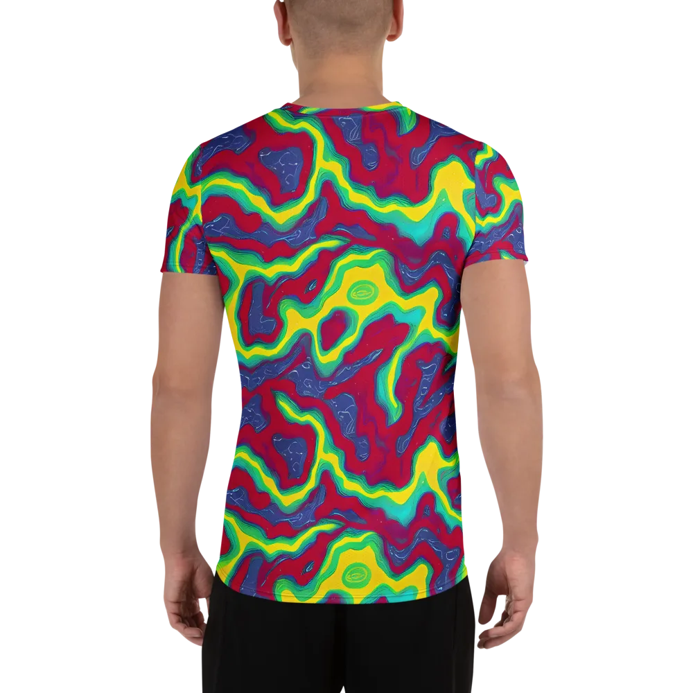 Voltage Valley on Men's Athletic T-Shirt — Back