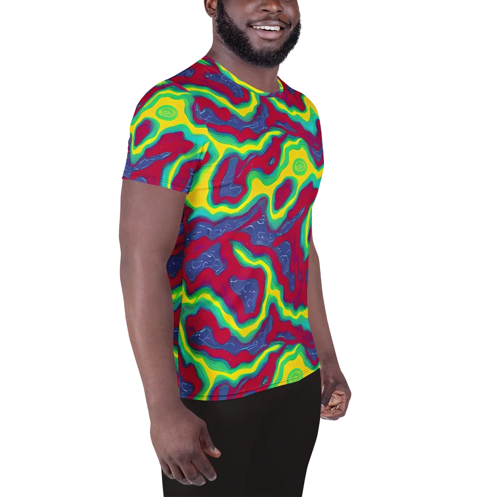 Voltage Valley on Men's Athletic T-Shirt — Right
