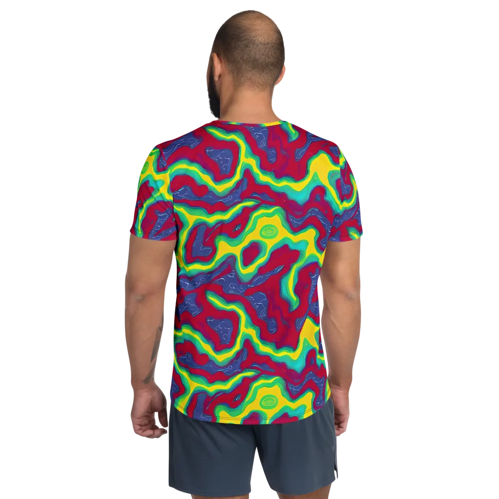 Voltage Valley on Men's Athletic T-Shirt — Back