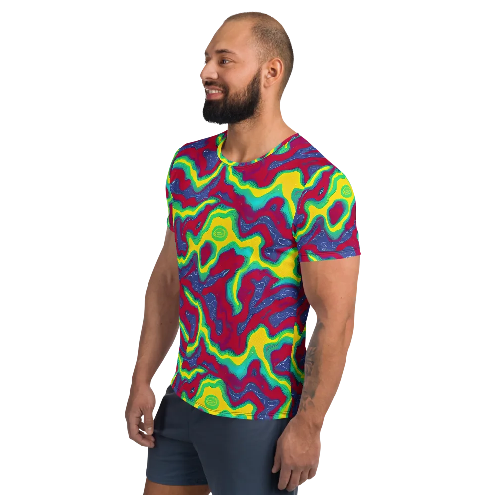 Voltage Valley on Men's Athletic T-Shirt — Left