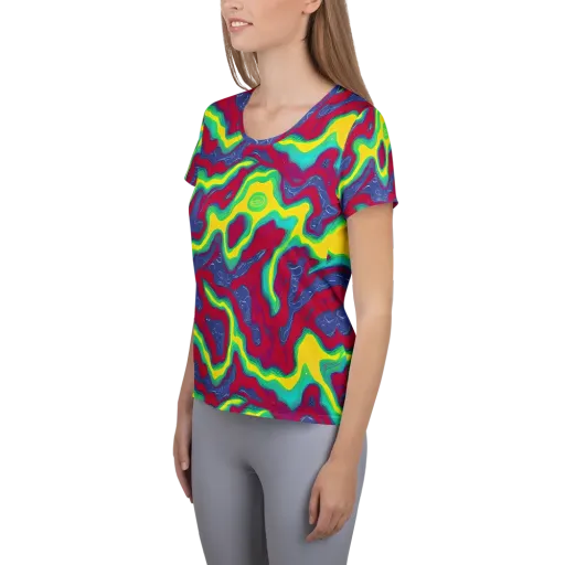 Voltage Valley on a Women's Athletic T-Shirt