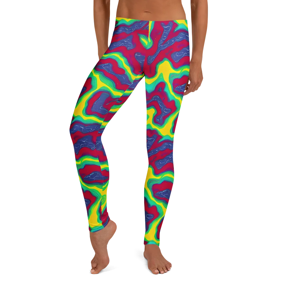 Voltage Valley on Leggings — Front