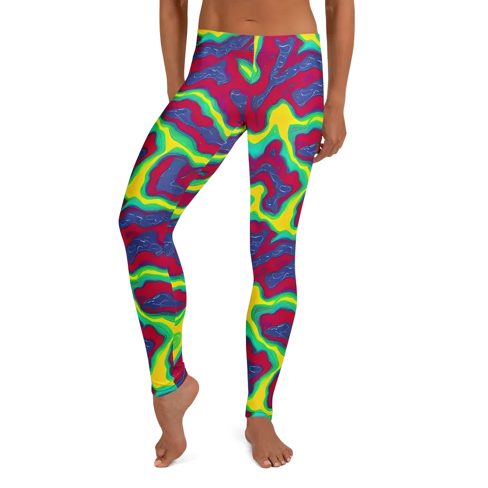 Voltage Valley on Leggings — Front