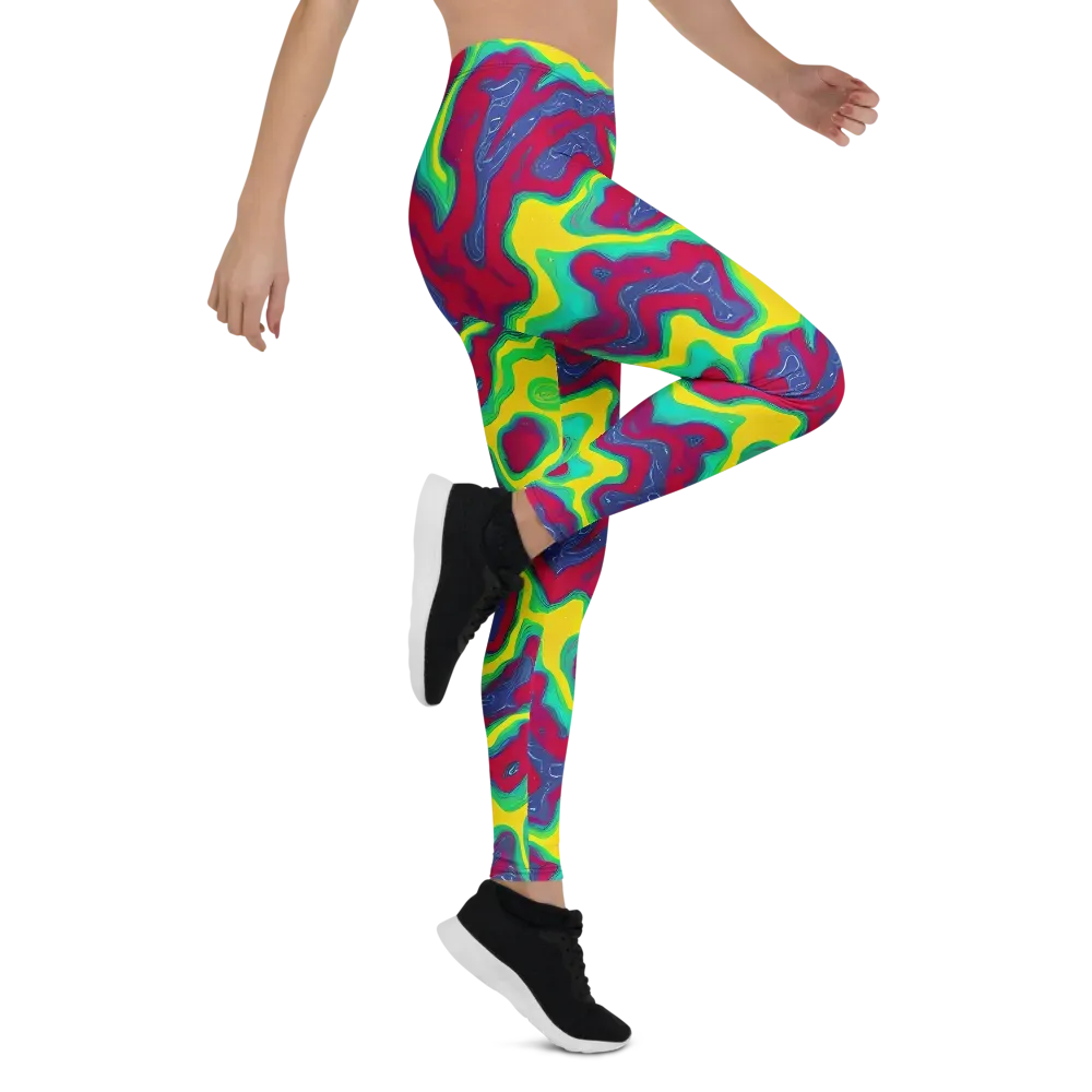 Voltage Valley on Leggings — Right