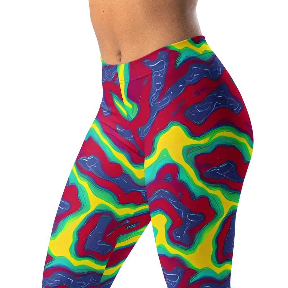 Voltage Valley on Leggings — Left Front