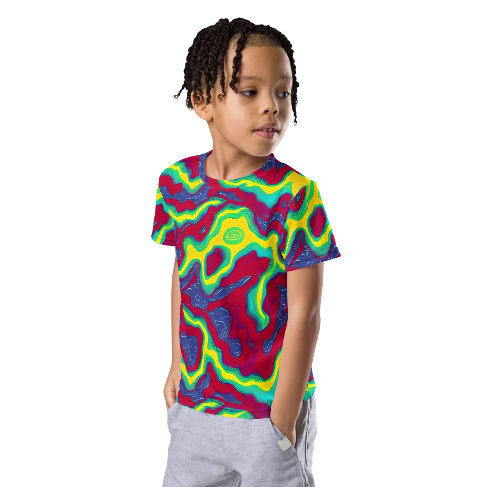 Voltage Valley on Kids Crew Neck T-Shirt — Left Front