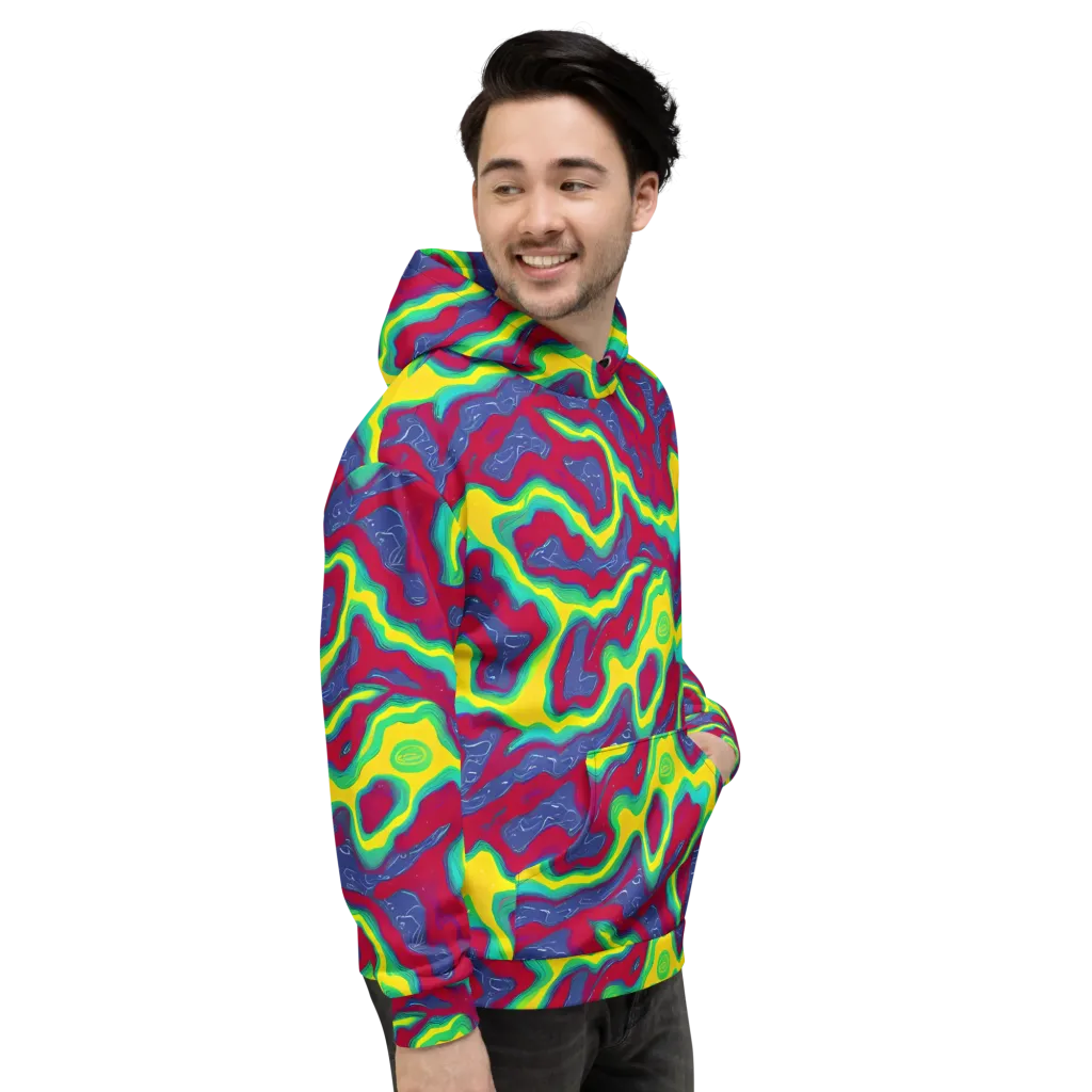 Voltage Valley on Hoodie — Right