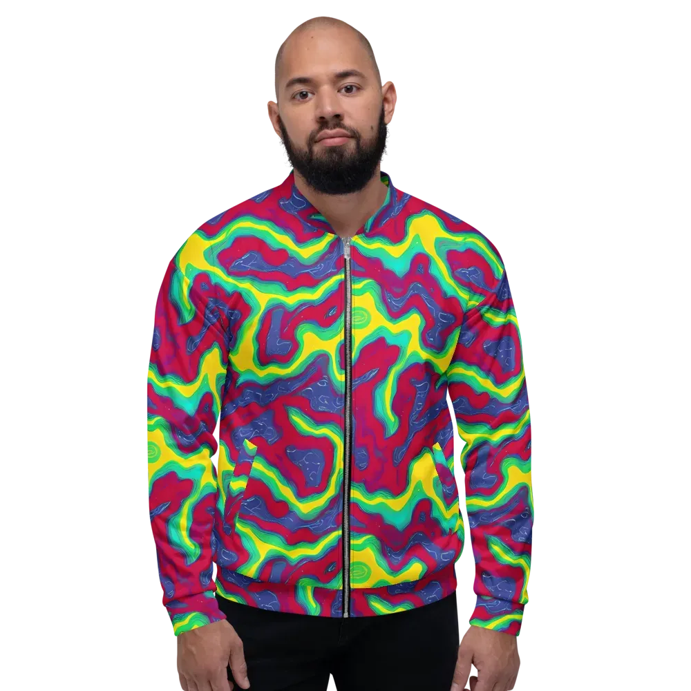 Voltage Valley on Bomber Jacket — Front