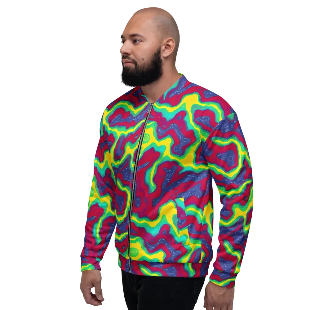 Voltage Valley on Bomber Jacket — Left