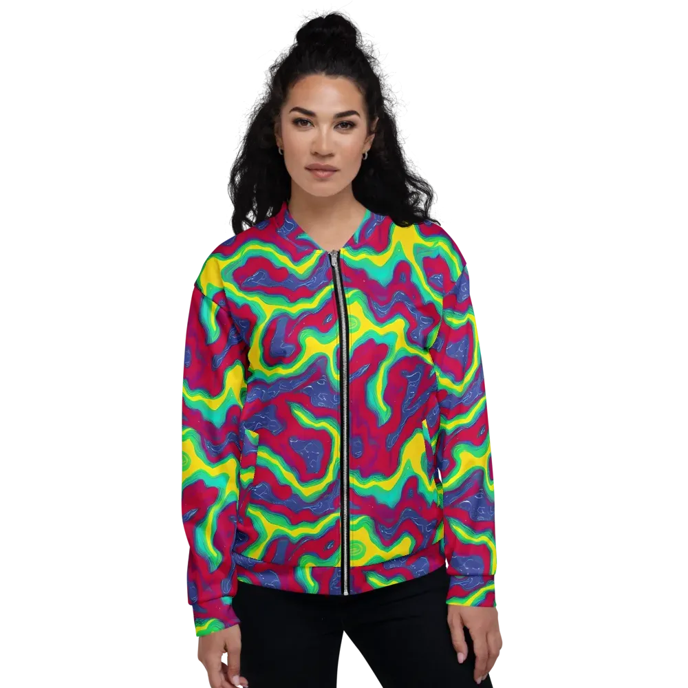 Voltage Valley on Bomber Jacket — Front